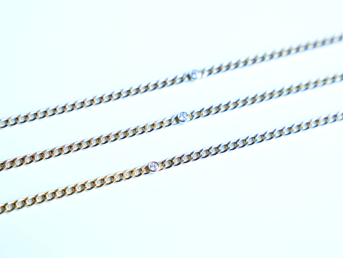 Curb Chain Bracelet with Diamond