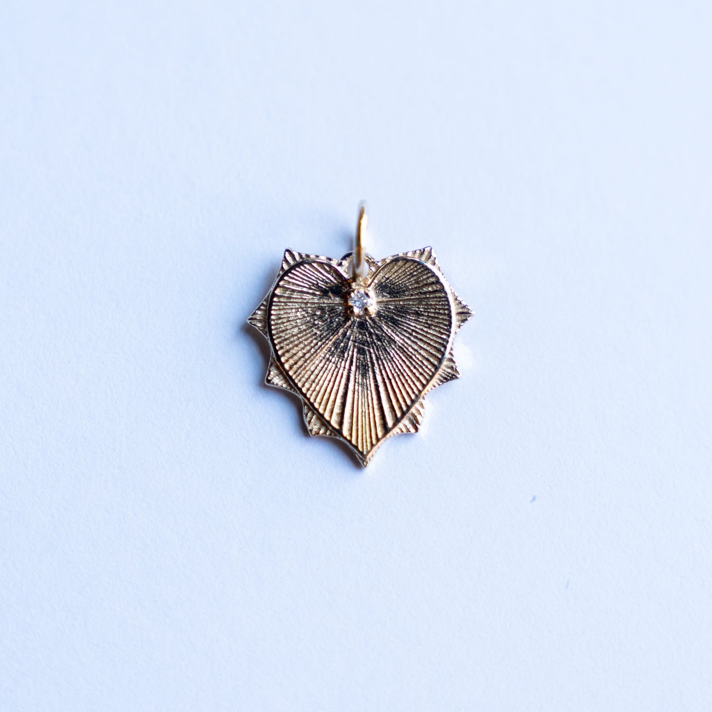 14K Gold Tiny Heart Pendant