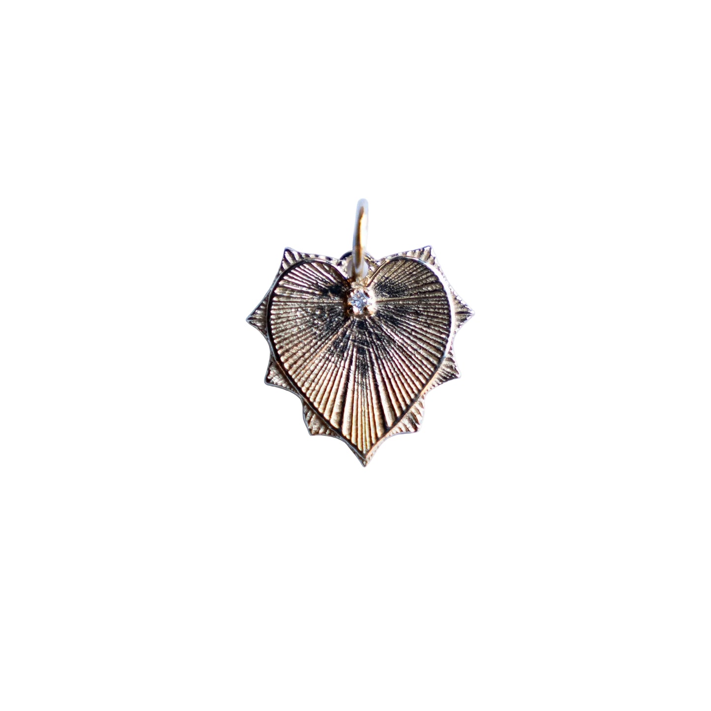 14K Gold Tiny Heart Pendant