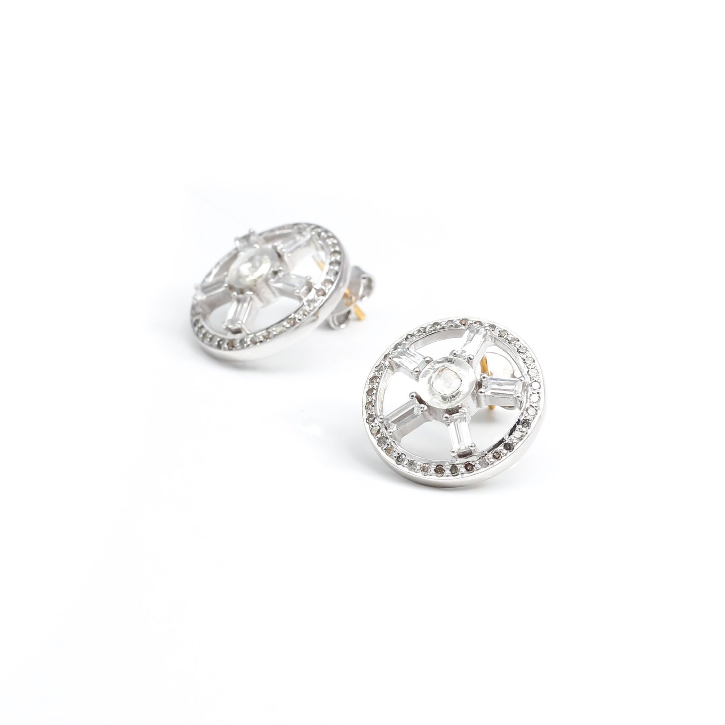 Sterling Silver D'Orsay Stud