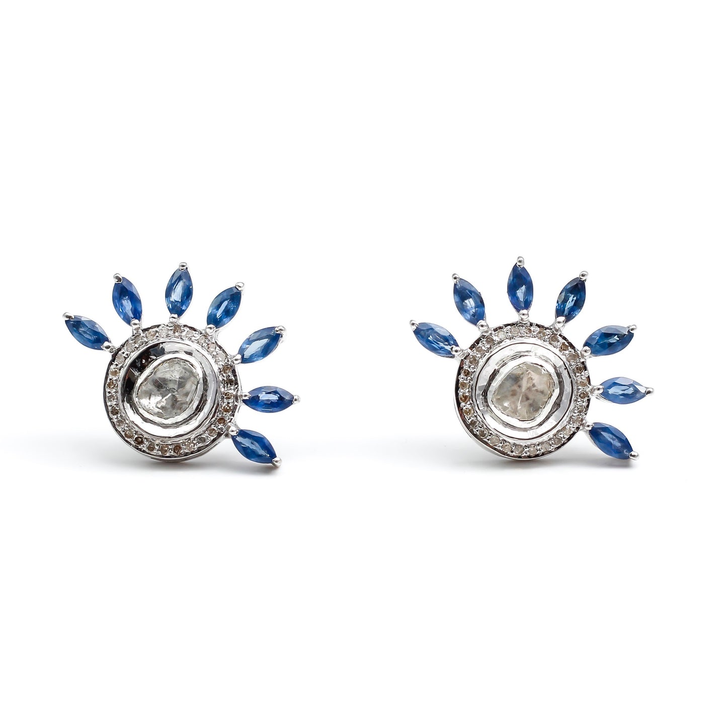 Eyelash Stud in Sapphire