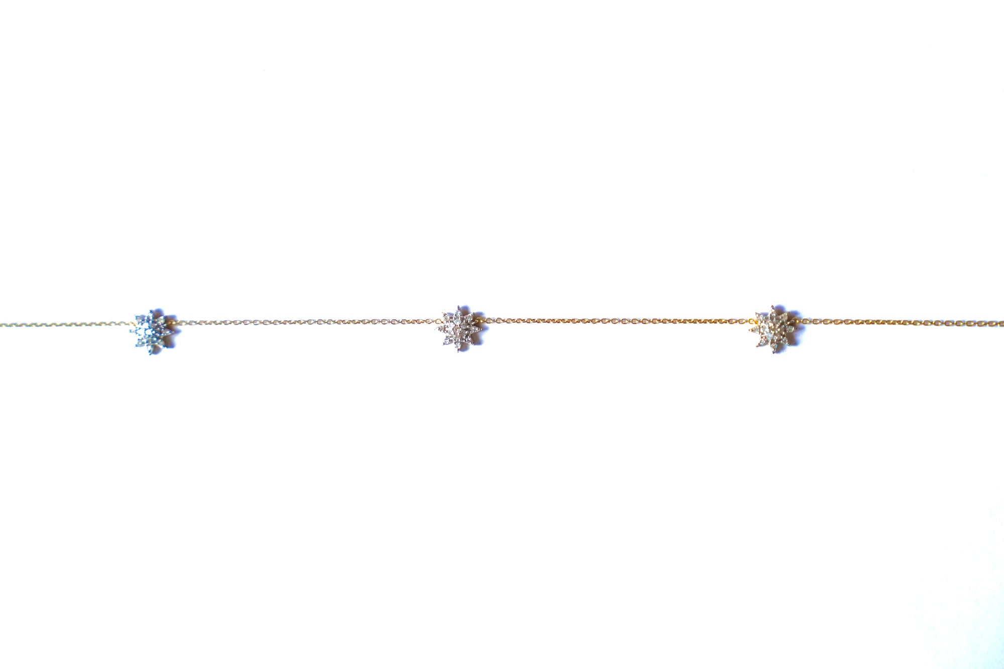 Diamond Star Trio Necklace