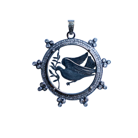 Hand Carved Vatican Dove Coin