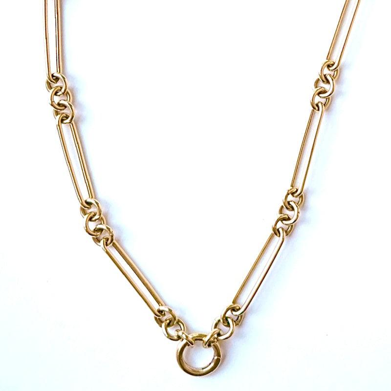 18K Gold Mixed Link Chain