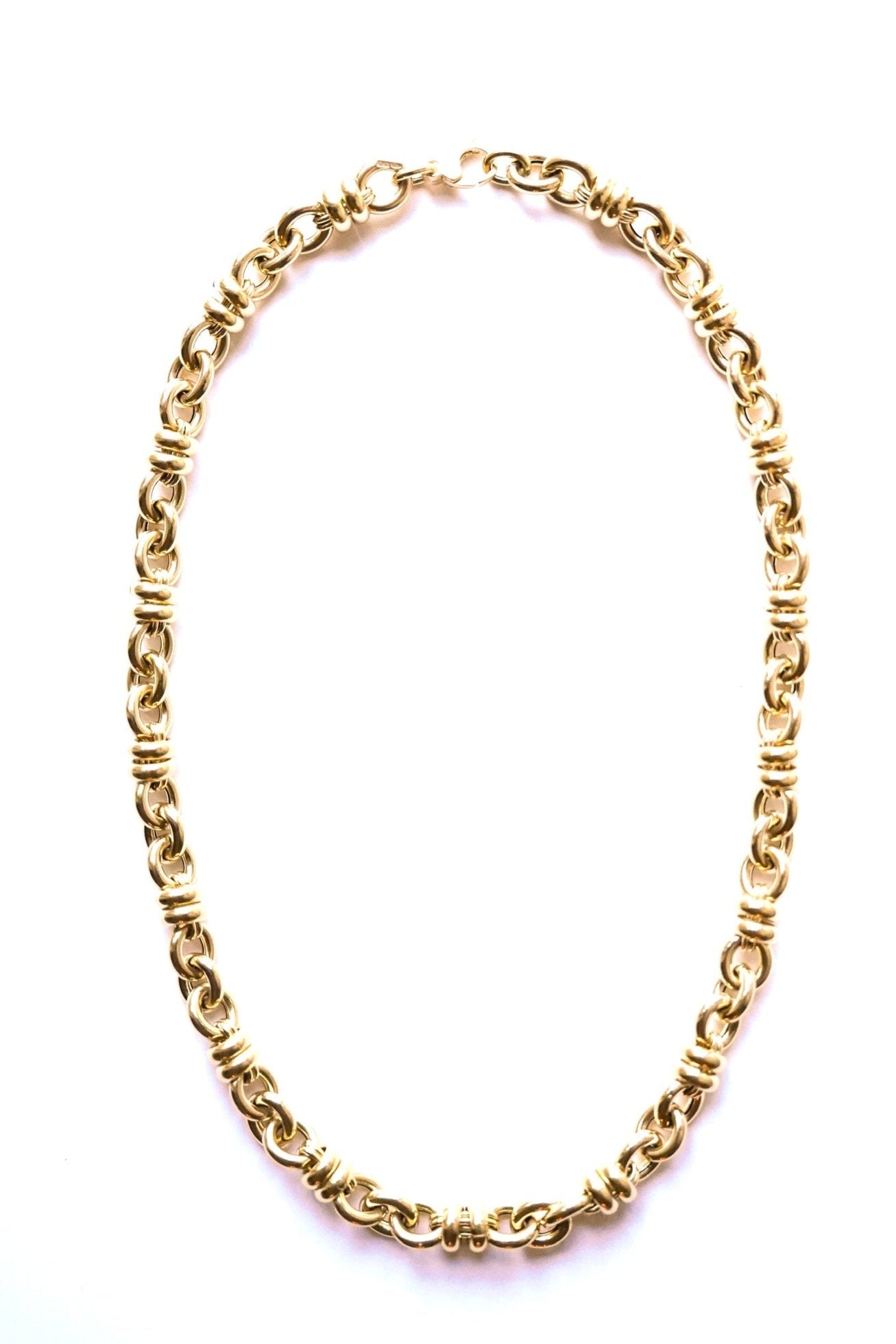 18K Double Rolo Chain