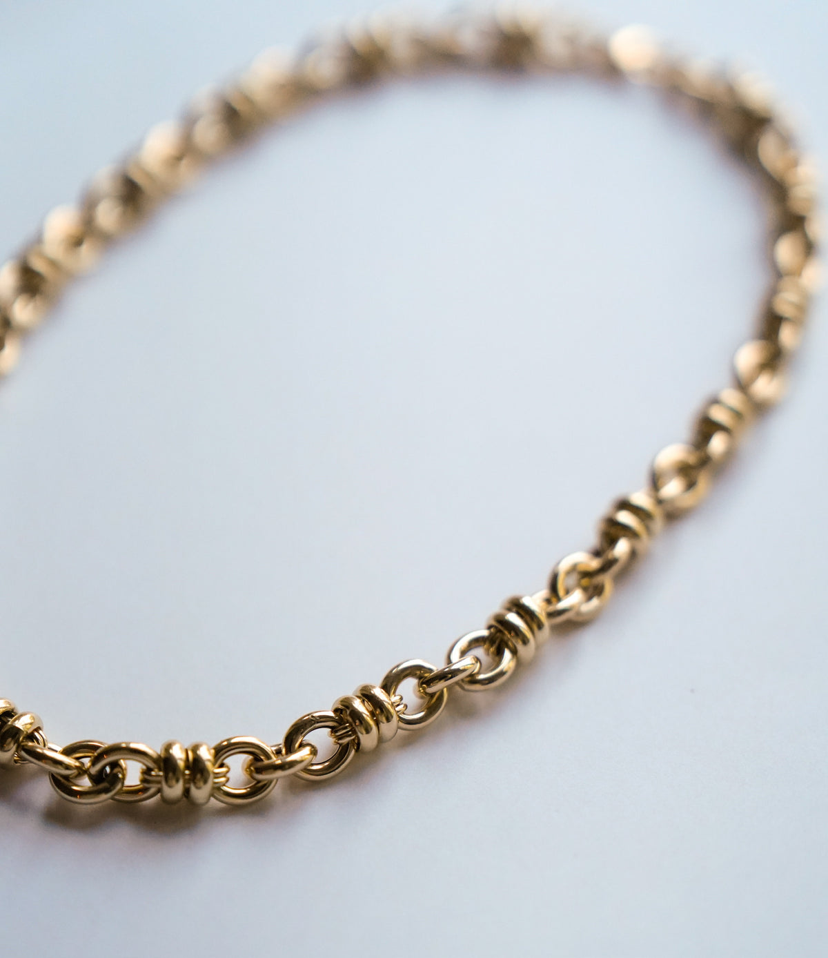 18K Double Rolo Chain