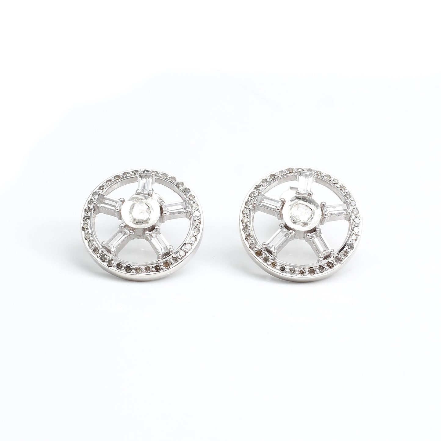 Sterling Silver D'Orsay Stud